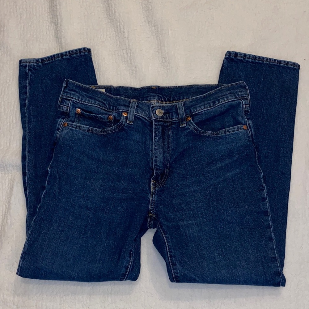 Levi's Dark Blue Straight Jeans
